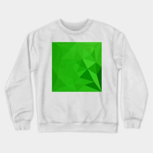 Bitter Lemon Green Abstract Low Polygon Background Crewneck Sweatshirt